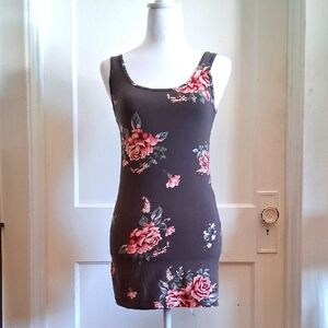 Maurices Pink and Gray Fitted Sleeveless Tank Top